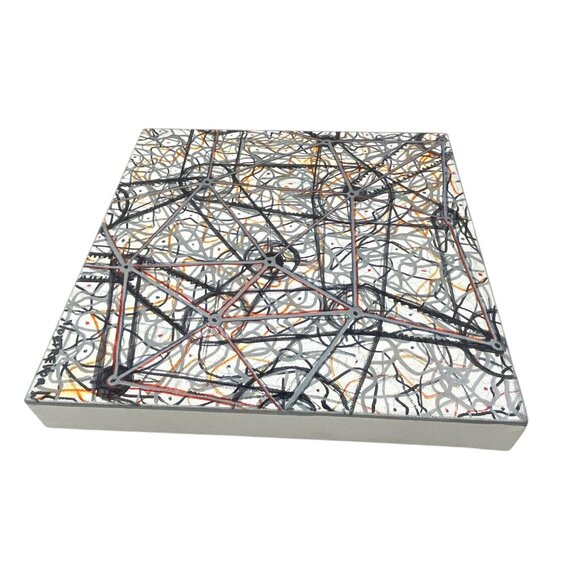 Abstract Geometric Painting On Canvas By Trevor Williamson - Picture 9 of 9